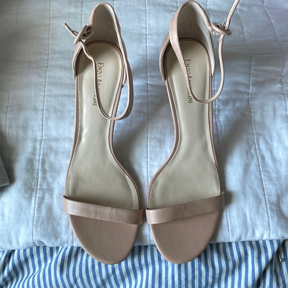 Nude heel sandals